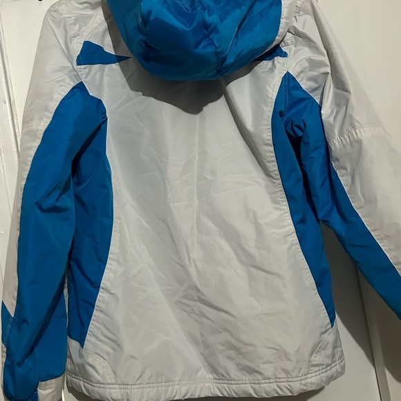 Snozu white  blue snow jacket size medium - Picture 3 of 4